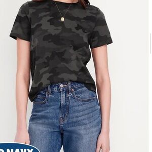 Old Navy Women's Short Sleeve Camo Tee